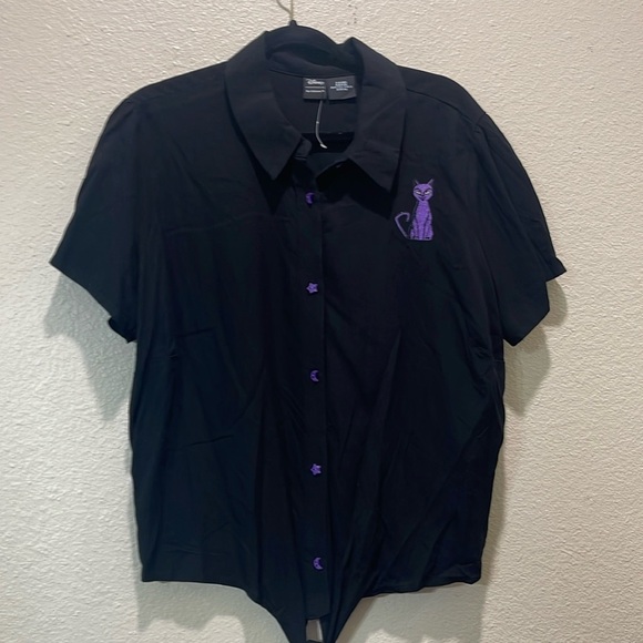 NEW Disney Her Universe Women XXL Hocus Pocus Tie Front Shirt Sanderson Sisters - Picture 3 of 11